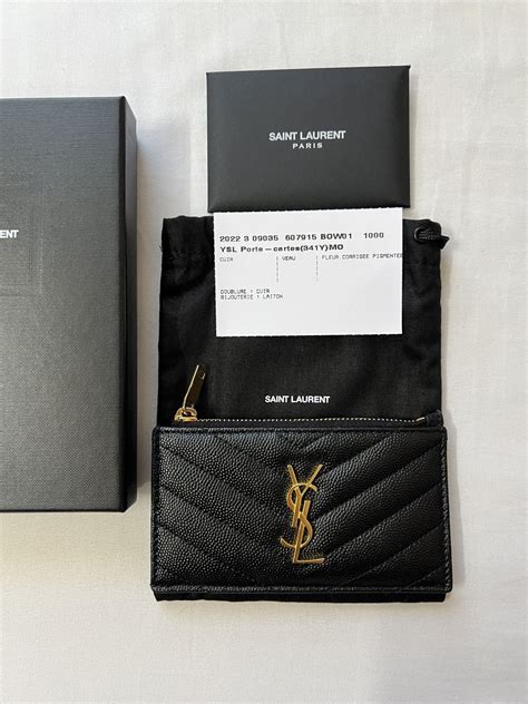 yves saint laurent perfume zippered pouch